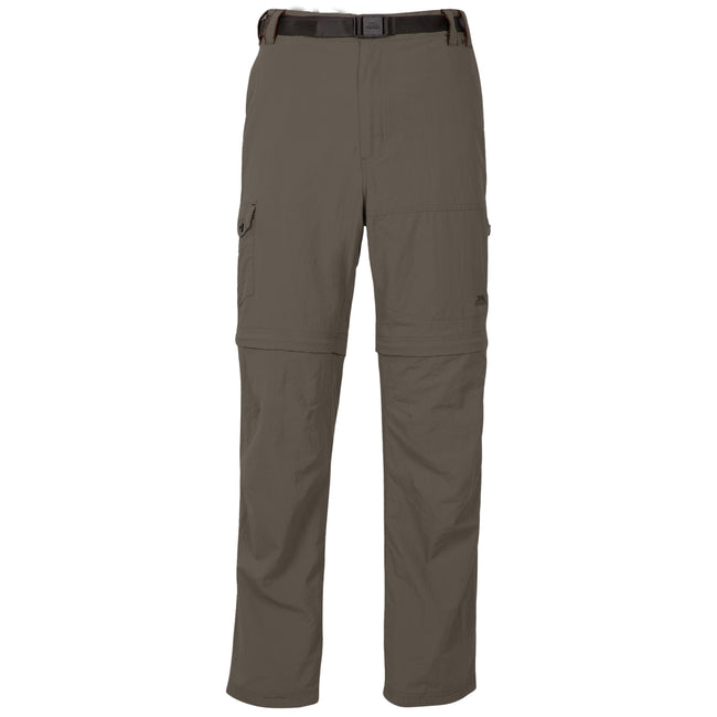 Olive - Front - Trespass Mens Rynne Moskitophobia Hiking Trousers