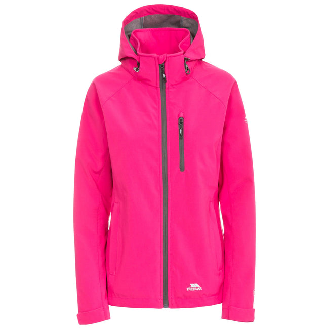 Pink Lady - Front - Trespass Womens-Ladies Lorina Waterproof Softshell Jacket