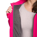 Pink Lady - Close up - Trespass Womens-Ladies Lorina Waterproof Softshell Jacket
