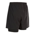 Black - Back - Trespass Mens Patterson Active Shorts