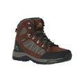 Dark Brown - Front - Trespass Mens Chavez Mid Cut Hiking Boots