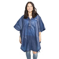 Navy Blue - Side - Trespass Adults Unisex Canopy Packaway Poncho