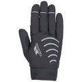 Black - Front - Trespass Adults Unisex Crossover Gloves (1 Pair)