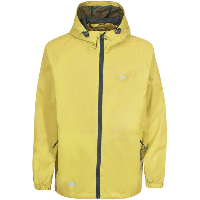 Yellow - Front - Trespass Adults Unisex Qikpac Packaway Waterproof Jacket