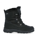 Black - Back - Trespass Mens Negev II Leather Snow Boots