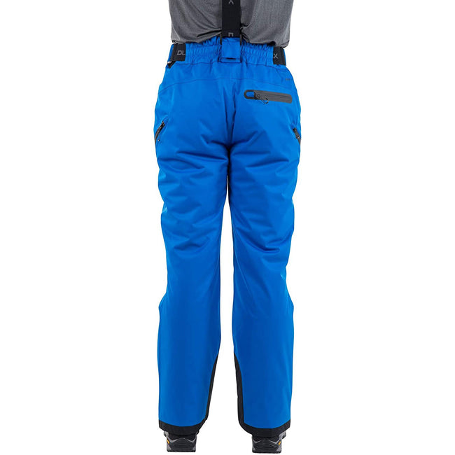 Blue - Back - Trespass Mens Kristoff Stretch Ski Trousers