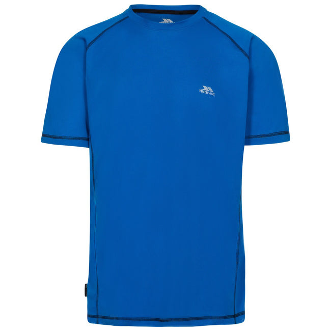 Blue - Front - Trespass Mens Albert Active Short Sleeved T-Shirt