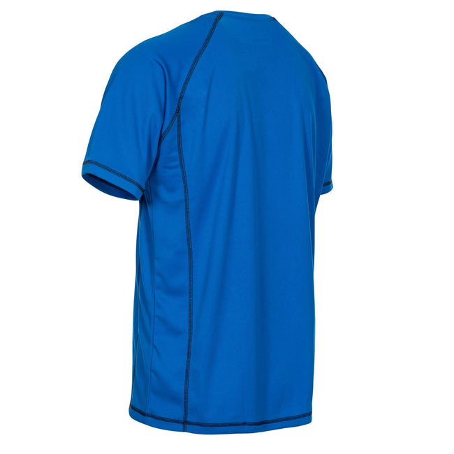 Blue - Back - Trespass Mens Albert Active Short Sleeved T-Shirt