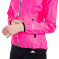 Hi Visibility Pink - Side - Trespass Womens-Ladies Beaming Packaway Hi-Vis Jacket