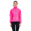 Hi Visibility Pink - Close up - Trespass Womens-Ladies Beaming Packaway Hi-Vis Jacket