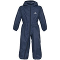 Navy Blue - Front - Trespass Childrens-Kids Button Waterproof Rain Suit