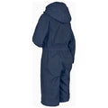 Navy Blue - Back - Trespass Babies Button Waterproof Rain Suit
