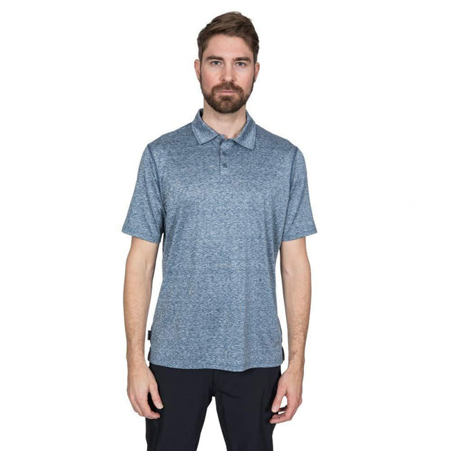 Navy - Back - Trespass Mens Monocle Quick Dry Polo Top