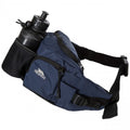 Navy Blue - Side - Trespass Vasp Bumbag - Waistbag - Hippack With Drinks Bottle