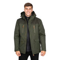 Olive - Side - Trespass Mens Rockwell Waterproof Jacket