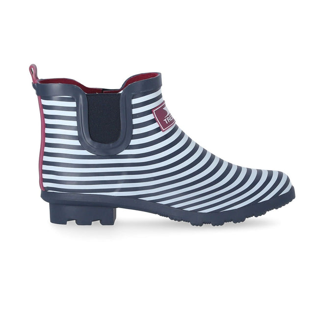 Navy Stripe - Back - Trespass Womens-Ladies Bex Ankle Welly