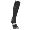 Carbon - Front - Trespass Unisex Contrair Multi-Sports Compression Socks (1 Pair)