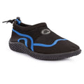 Black-Blue - Front - Trespass Childrens-Kids Paddle Aqua Shoe