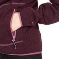 Mauve - Close up - Trespass Womens-Ladies Splendor Fleece Jacket