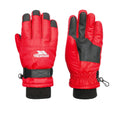 Red - Front - Trespass Childrens-Kids Ruri II Ski Gloves