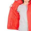 Hibiscus Red - Close up - Trespass Womens-Ladies Sabrina Waterproof Jacket
