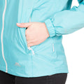 Aqua Blue - Close up - Trespass Womens-Ladies Sabrina Waterproof Jacket