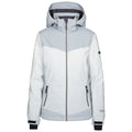 Pale Grey - Front - Trespass Womens-Ladies Zenya Waterproof Ski Jacket