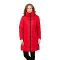 Red - Close up - Trespass Womens-Ladies Faith Padded Jacket