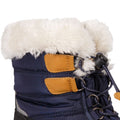 Navy - Side - Trespass Childrens-Kids Ratho Snow Boots