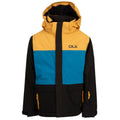 Black-Yellow-Blue - Front - Trespass Childrens-Kids Garcia DLX Ski Jacket