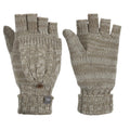 Dark Mushroom - Front - Trespass Womens-Ladies Mittzu Fingerless Knitted Ski Gloves
