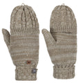 Dark Mushroom - Back - Trespass Womens-Ladies Mittzu Fingerless Knitted Ski Gloves