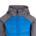 Blue-Grey - Side - Trespass Childrens-Kids Roadie Hybrid Jacket