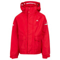 Red - Front - Trespass Childrens-Kids Bluster Waterproof Jacket