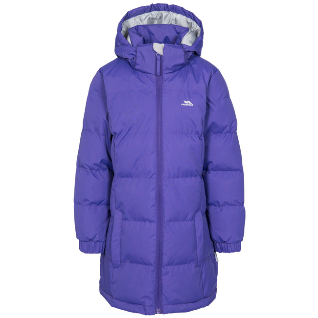 Purple Rain - Front - Trespass Childrens Girls Tiffy Padded Jacket