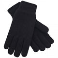 Black - Back - Trespass Mens Bargo Knitted Gloves