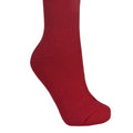 Red - Side - Trespass Adults Unisex Tech Luxury Merino Wool Blend Ski Tube Socks