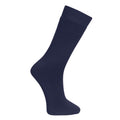 Navy Blue - Side - Trespass Adults Unisex Tubular Luxury Wool Blend Ski Tube Socks