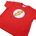 Red - Side - The Flash Boys Distressed Logo Cotton T-Shirt