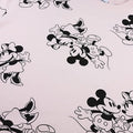 Pale Pink-Black - Side - Disney Womens-Ladies Mickey & Minnie Mouse Sweatshirt