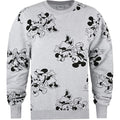 Sports Grey-Black - Front - Disney Womens-Ladies Mickey & Minnie Mouse Sweatshirt
