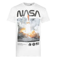 White - Front - NASA Mens Lift Off Cotton T-Shirt
