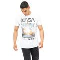 White - Lifestyle - NASA Mens Lift Off Cotton T-Shirt