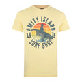 Haze Yellow - Front - Jaws Mens Amity Surf Shop T-Shirt
