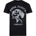 Black-White - Front - Pink Floyd Mens Animals Cotton T-Shirt