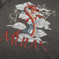 Vintage Charcoal - Side - Mulan Womens-Ladies Mushu Washed T-Shirt