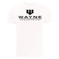 White - Front - Batman Mens Wayne Industries Logo T-Shirt