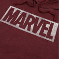 Vintage Burgundy - Lifestyle - Marvel Mens Box Logo Washed Hoodie