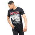 Black-White-Red - Side - NASA Mens Aldrin T-Shirt