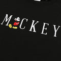 Black - Side - Disney Womens-Ladies Mickey Mouse Embroidered Sweatshirt